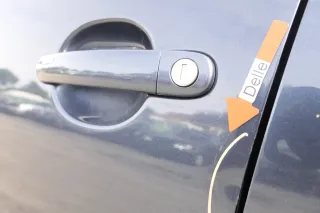 VW Golf 5 V 1K Tür vorne links Fahrertür 4/5-Türer blau grau LC5F TÜRBLATT - Bild 3