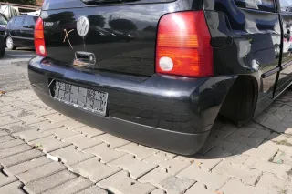 VW Lupo Stoßstange hinten Heckstoßstange Stoßfänger schwaz L041 162350 - Bild 4