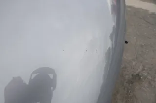 VW Golf 5 V 1K Kombi Jetta Motorhaube Haube Klappe vorne grau LA7T - Mängel - Bild 9