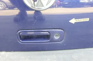 VW Polo 6N2 Heckklappe Klappe hinten Kofferraumklappe blau LB5N Scheibe - Bild 4