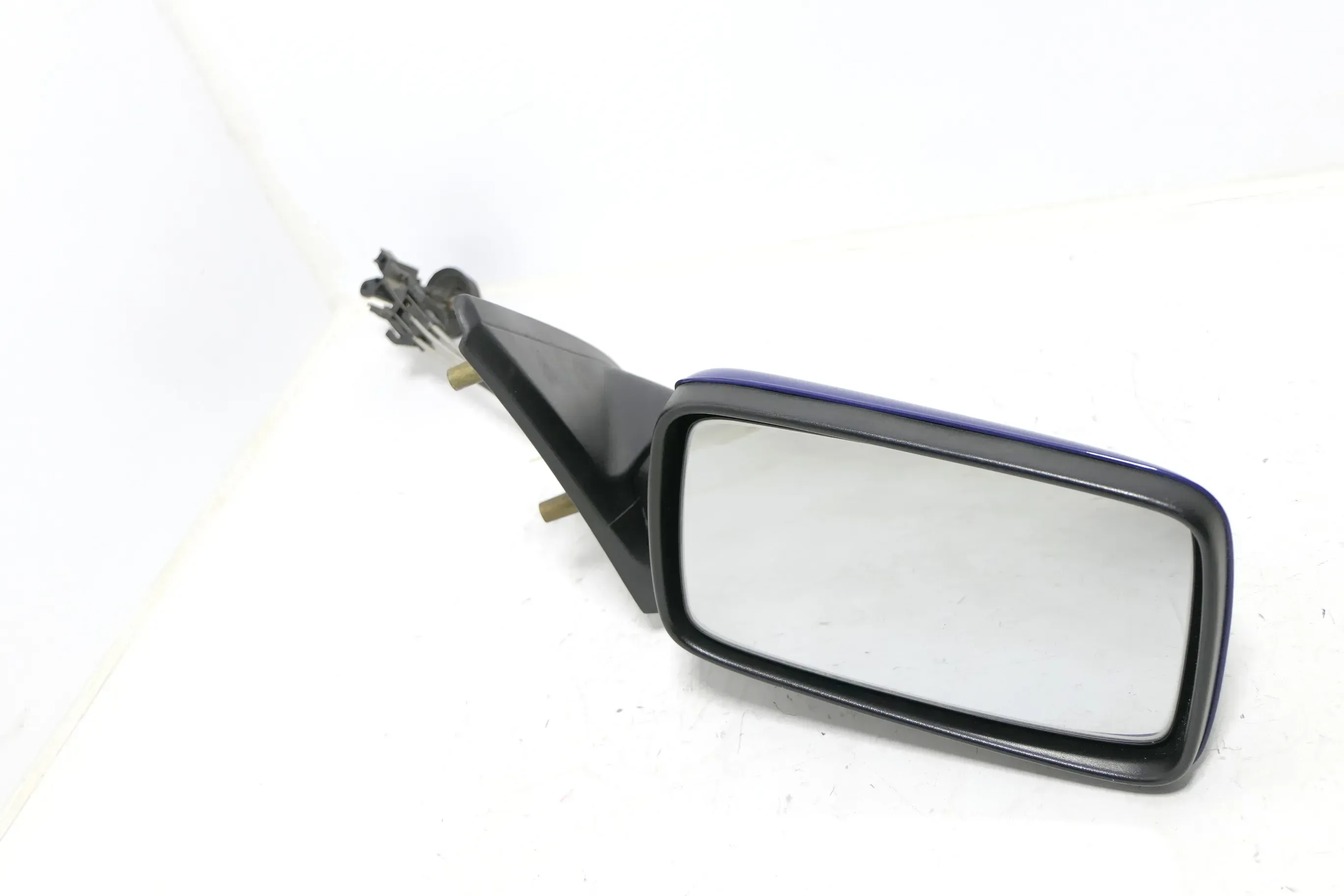 VW Golf 3 Vento manueller Spiegel Außenspiegel rechts mit Glas blau LD5D - Bild 1