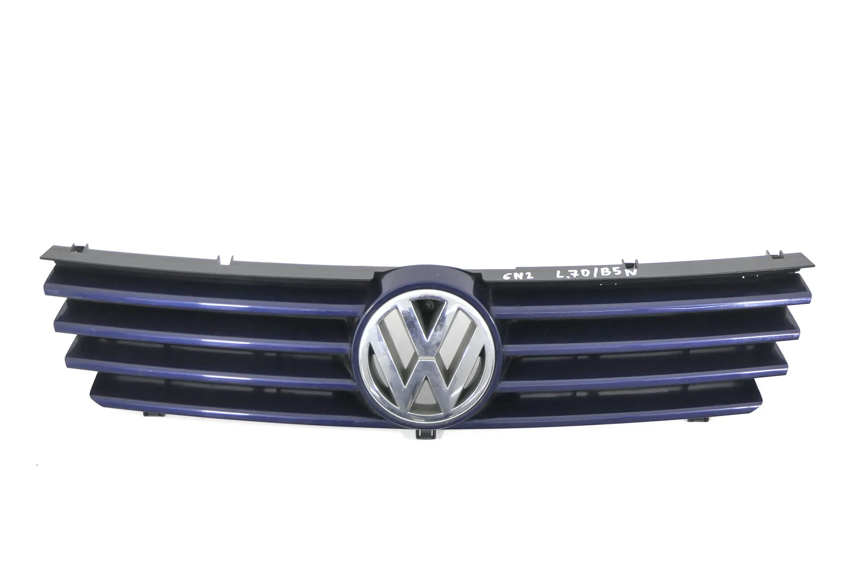 VW Polo 6N2 VW Zeichen Kühlergrill Grill blau LB5N indigoblau - Bild 1