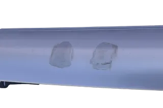 VW Lupo Stoßstange hinten Heckstoßstange Stoßfänger silber grau LR7X - Bild 3