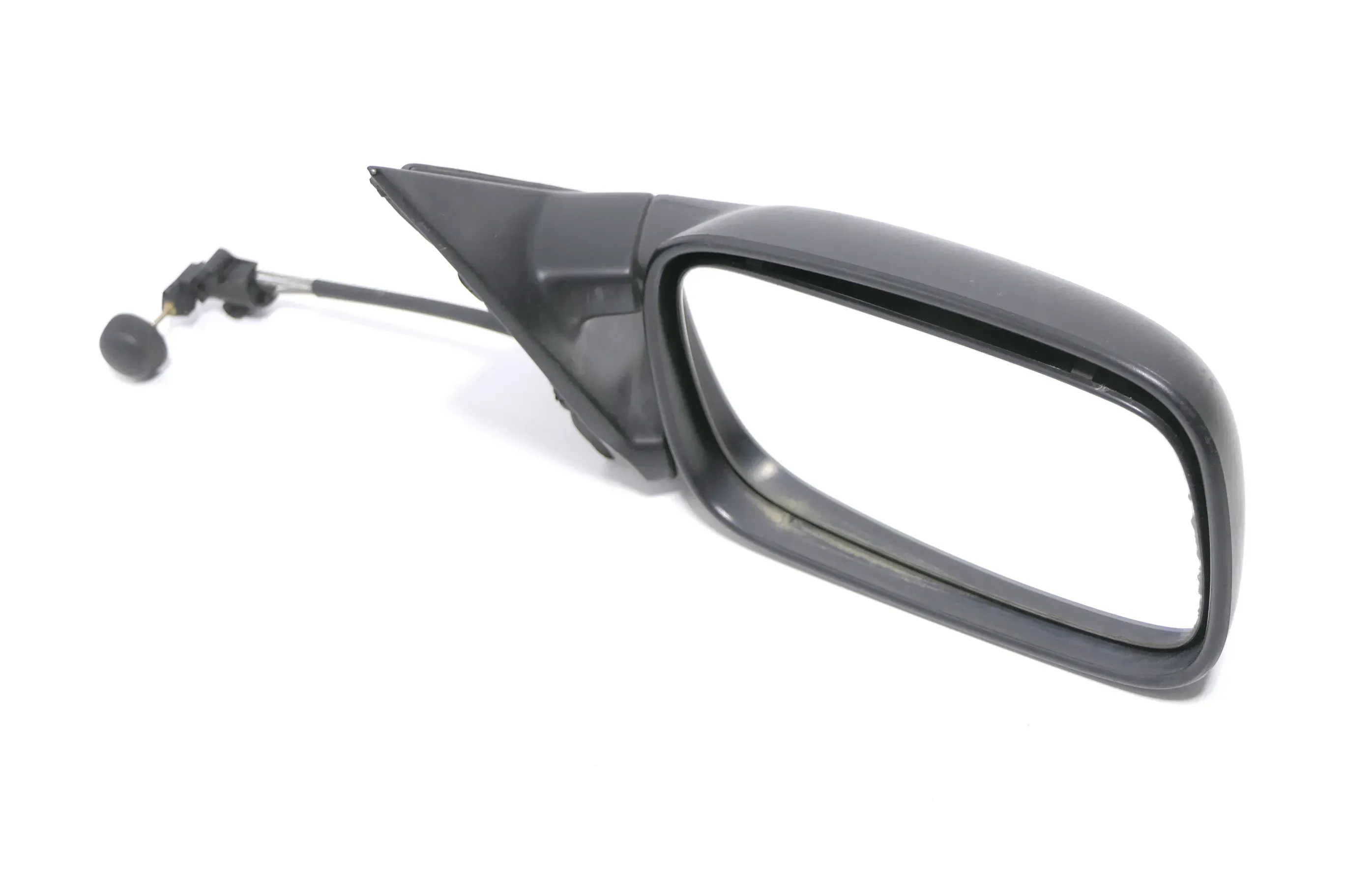 VW Passat 3A 35i mechansicher Spiegel Außenspiegel rechts mit Glas schwarz matt - Bild 1