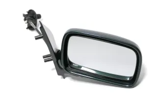 VW Polo 6N manueller mechanischer Spiegel Außenspiegel rechts Glas grün LC6M ddf - Bild 1