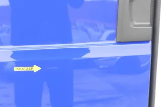 VW Crafter 7C MAN TGE Tür hinten links Heckklappe Hecktür Flügeltür blau R502 Ho - Bild 2