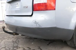 Audi A4 8E B6 Kombi Avant Stoßstange hinten mit Spoiler blau türkis LY7R - Bild 3
