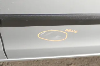 VW Polo 9N 9N3 Tür hinten links 4/5-Türer grau silber LA7W - Delle - Bild 2