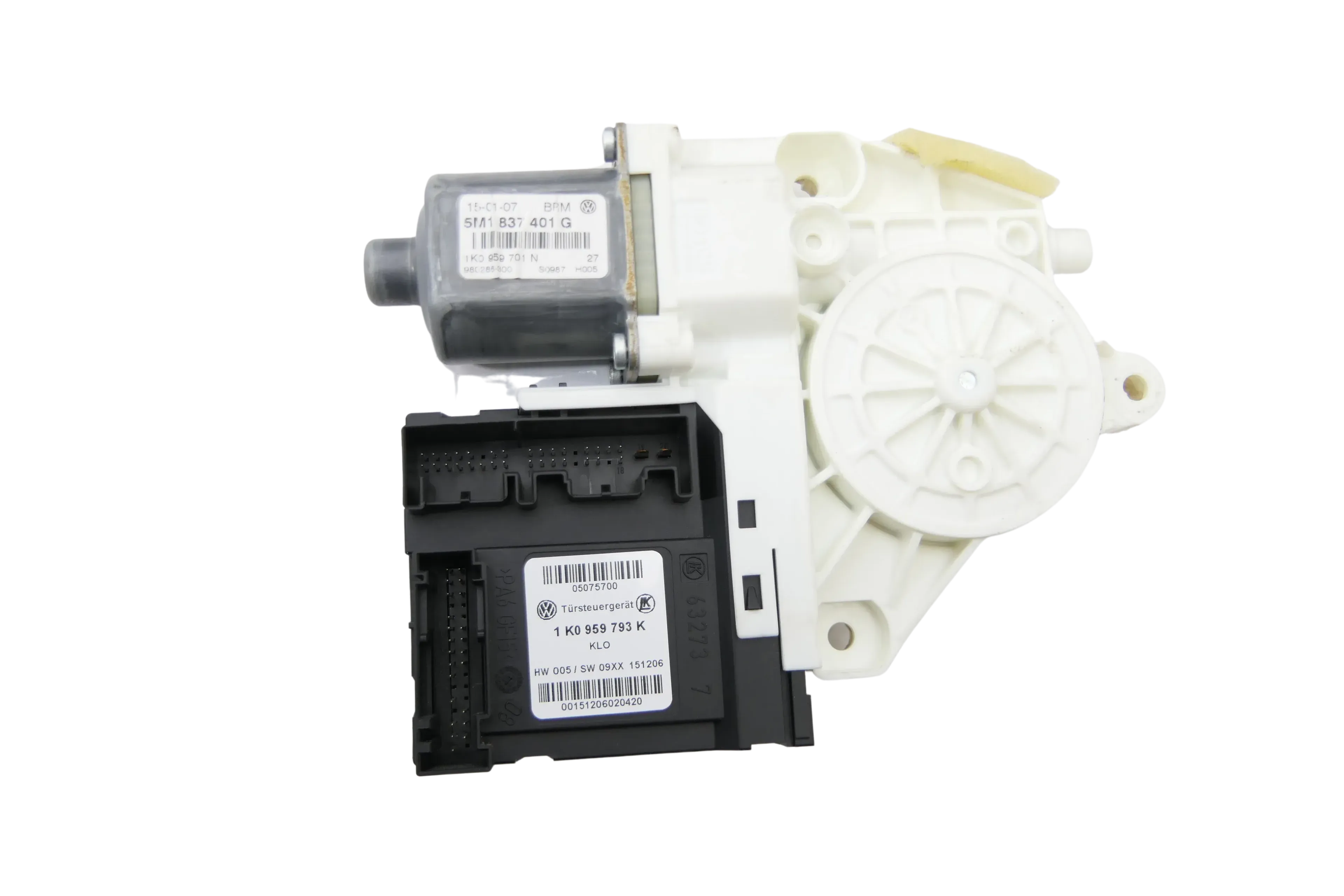 VW Golf 5 Plus elektrischer Fensterheber Motor links vorne 5K0959701G 1K0959793K - Bild 1