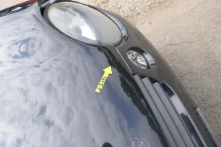 VW Lupo Motorhaube Klappe Frontklappe Haube vorne schwarz L041 uni - Bild 7