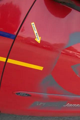 Sharan 7M Alhambra Tür links vorne Fahrertür rot bis Bj1999 ohne Anbaute - Bild 3