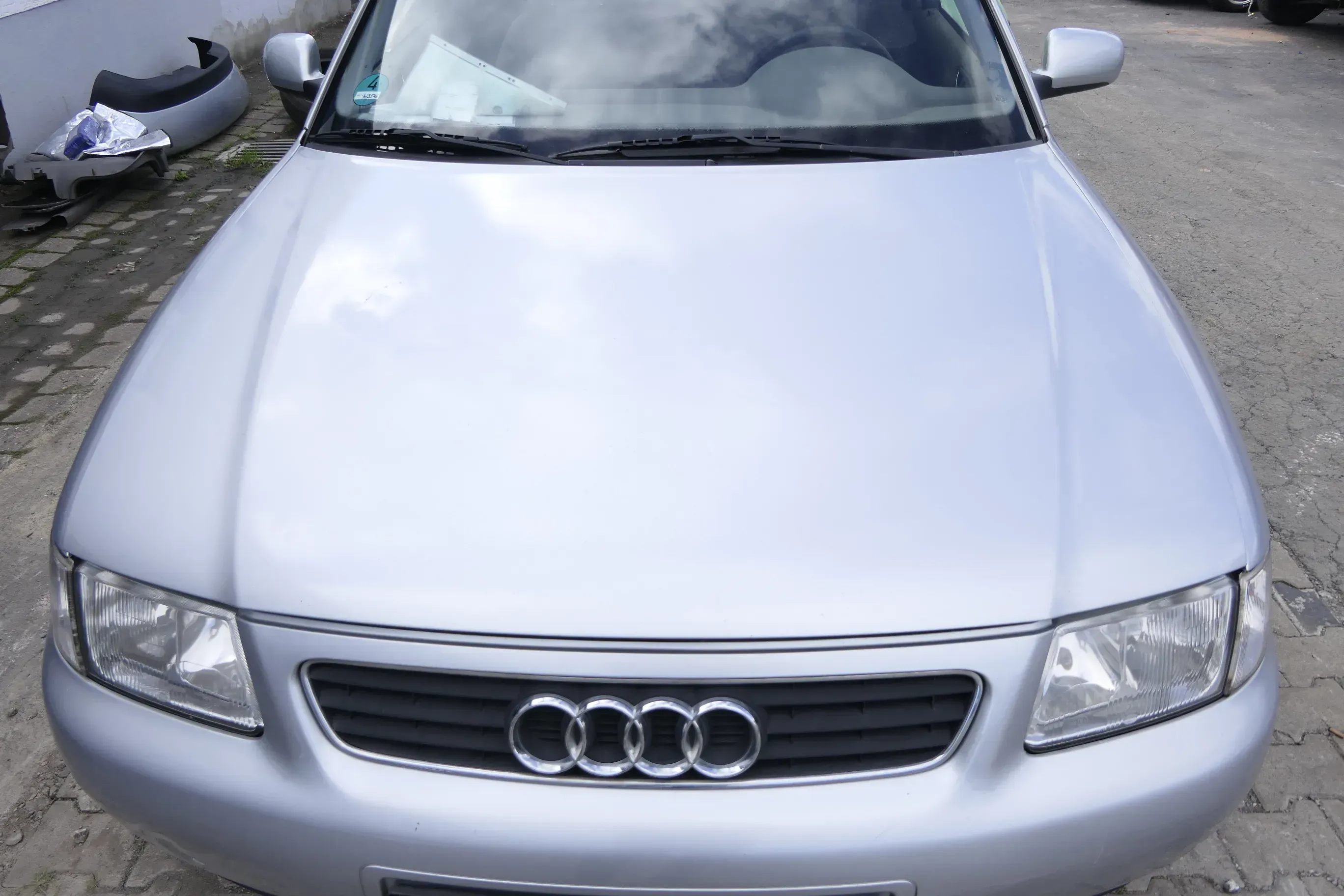 Audi A3 8L Motorhaube Frontklappe Haube silber LY7M grau auch für Facelift - Bild 1