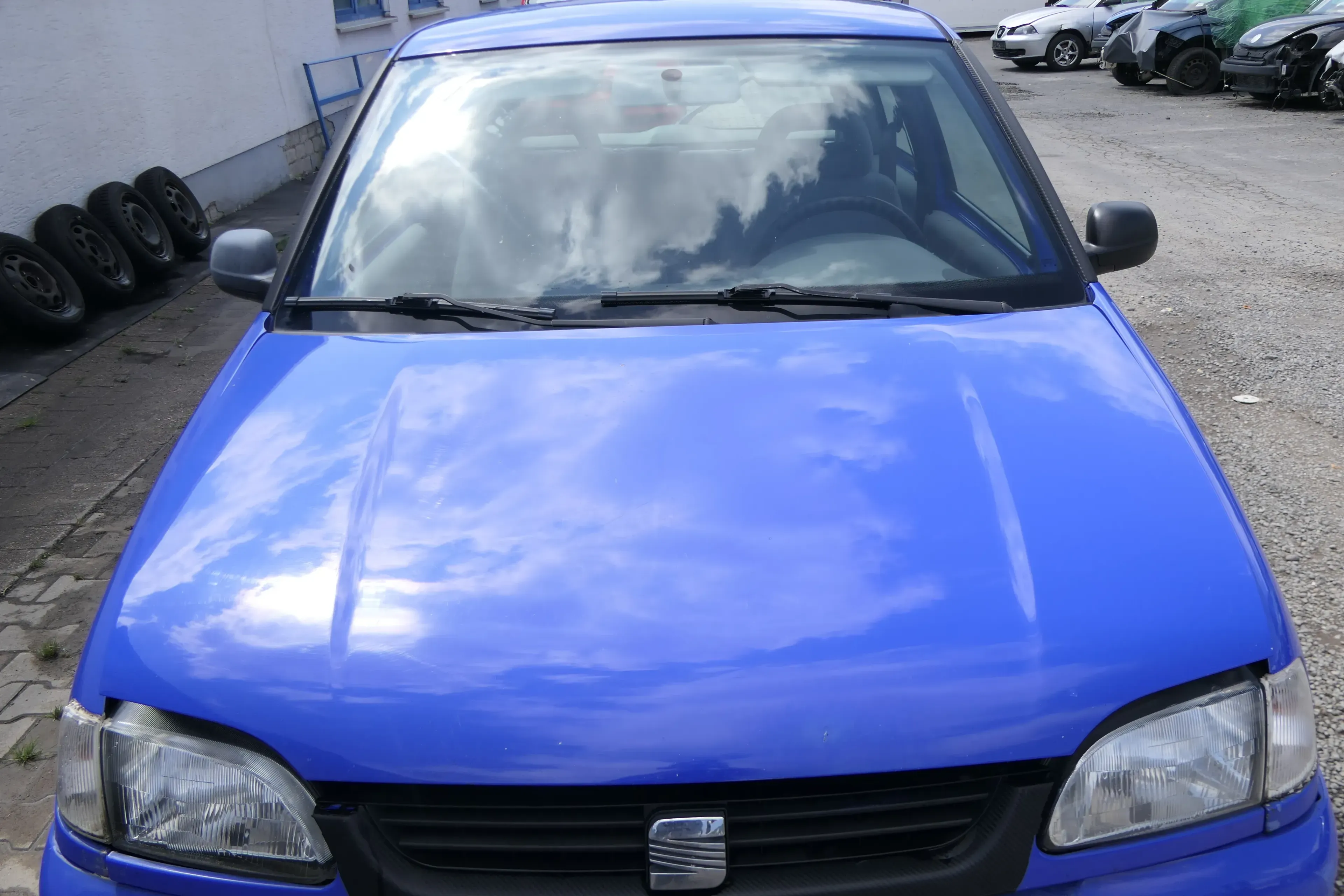 Seat Arosa 6H Motorhaube Haube Klappe vorne blau LS6J bis ca. Bj. 2000 passend - Bild 1