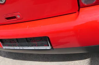 VW Lupo Stoßstange hinten Heckstoßstange Stoßfänger rot LP3G - Bild 5