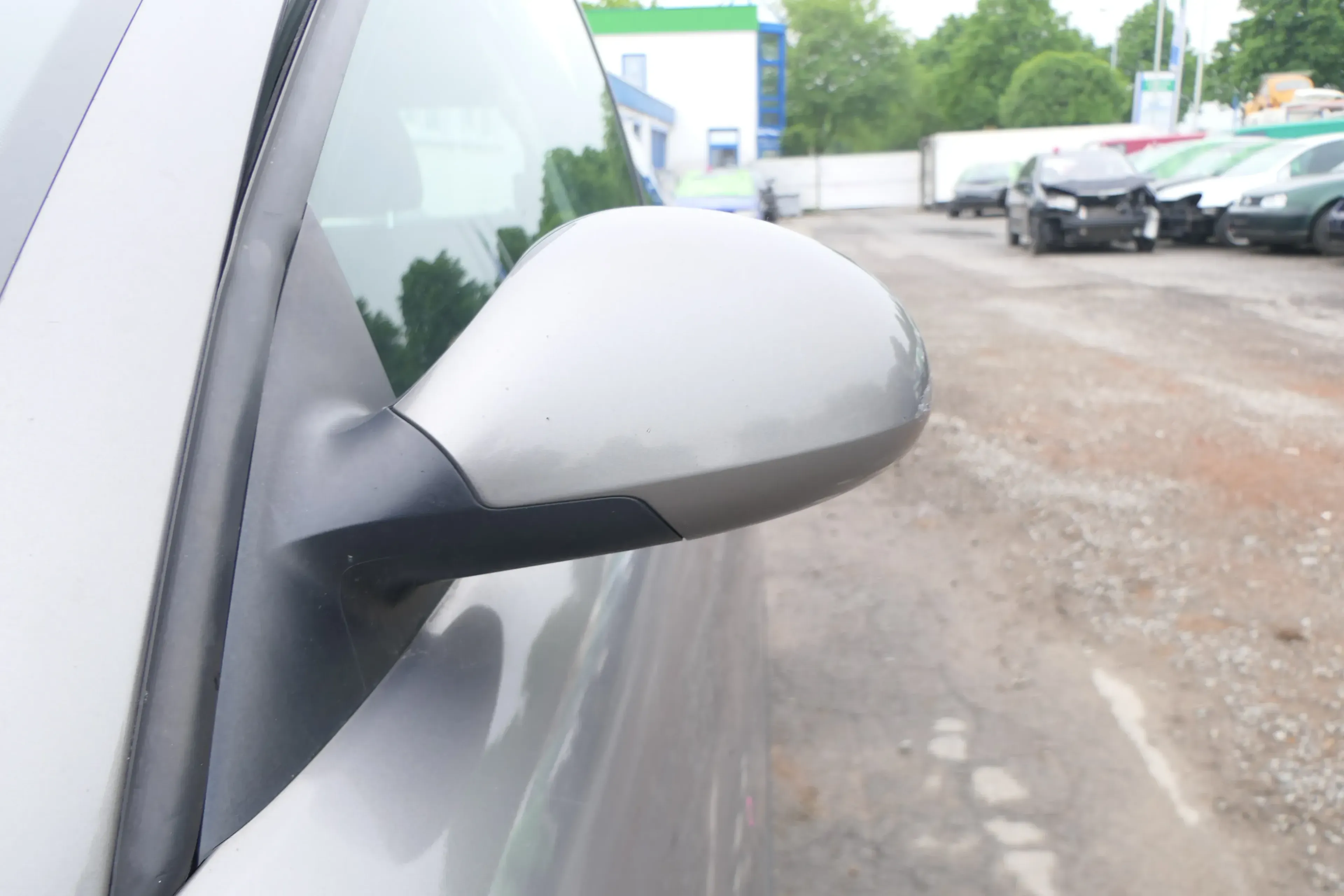 Seat Ibiza 6L elektrischer beheizter Spiegel Außenspiegel links grau LS7U - Bild 1