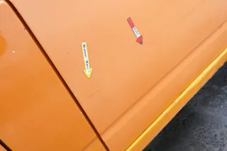 VW T4 Tür vorne rechts orange LP2C Beifahrertür 701831056H bis ca1996 ohne Anbau - Bild 3