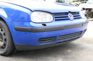 VW Golf 4 Stoßstange vorne Frontstoßstange Stoßfänger blau LW5Z SWR - Bild 5