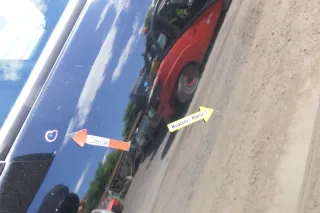 VW Fox 5Z Tür vorne links Fahrertür schwarz L041 - Bild 3