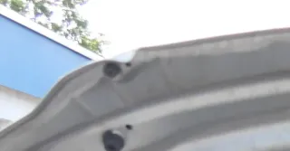 A3 8P Motorhaube Haube Klappe vorn vorne grau LX7W silber  - MÄNGEL KNICK - Bild 12