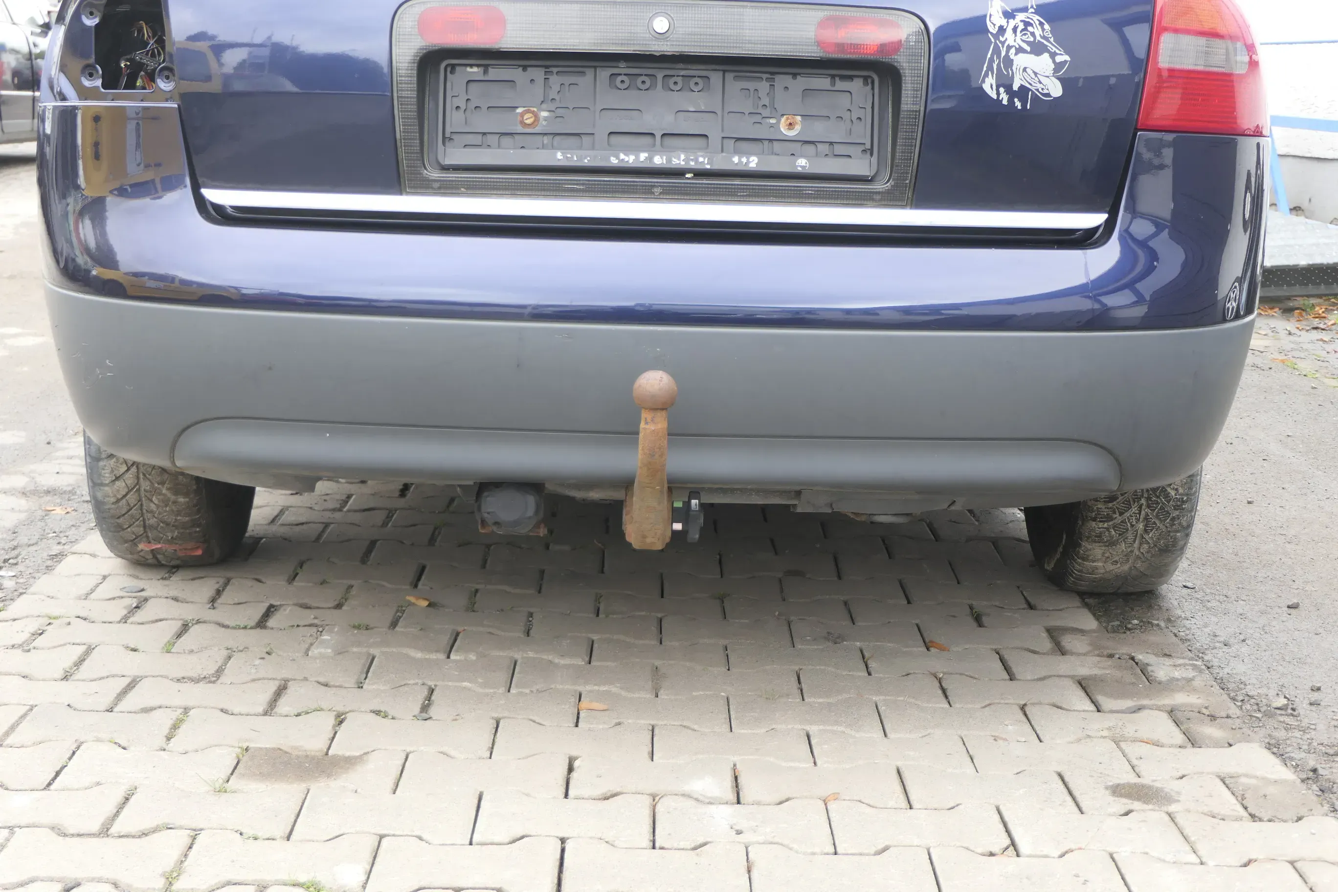 Audi A6 4B Limousine Stoßstange hinten Heckstoßstange Stoßfänger blau LZ5T - Bild 1