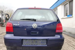 Polo 6N2 Heckklappe Klappe hinten Kofferraumklappe blau LB5N Scheibe - Bild 1