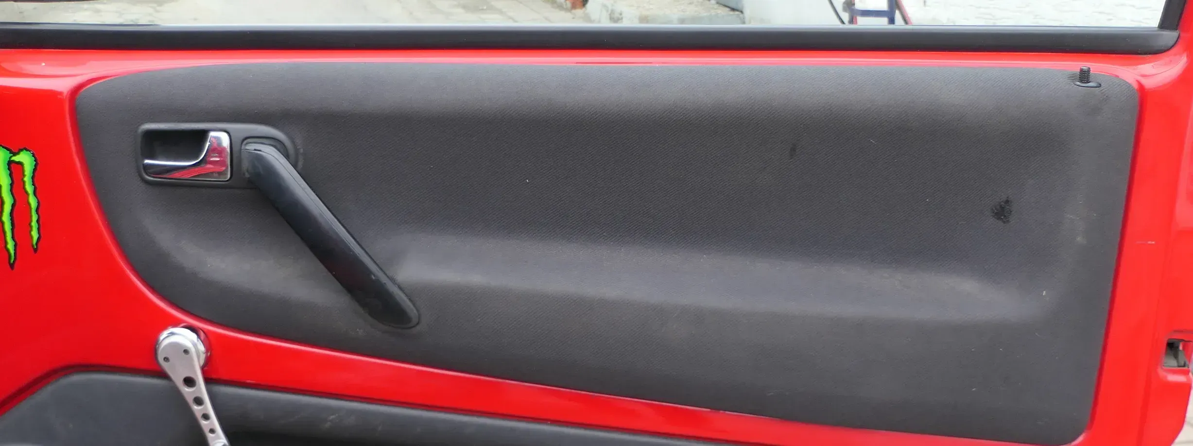 1x Lupo Arosa Türverkleidung Verkleidung Tür vorne rechts oben schwarz off-blck - Bild 1