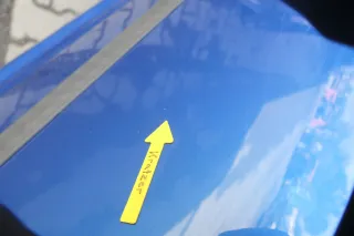 VW Touran 1T 1T3 Tür hinten links blau LA5X und Scheibe ohne Anbauteile - Bild 5