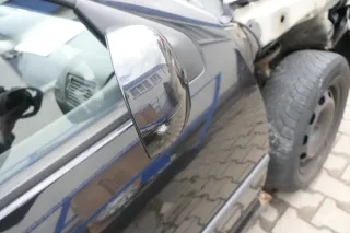 VW Golf 4 Bora manueller Spiegel vorne rechts Außenspiegel schwarz LC9Z bla Glas - Bild 3