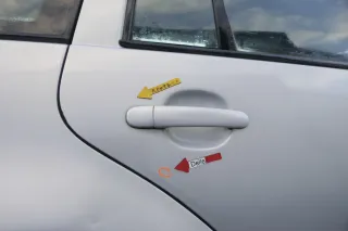 VW Golf 4 Bora Tür hinten rechts nur Kombi / Variant silber LB7Z -ohne Anbauteil - Bild 7