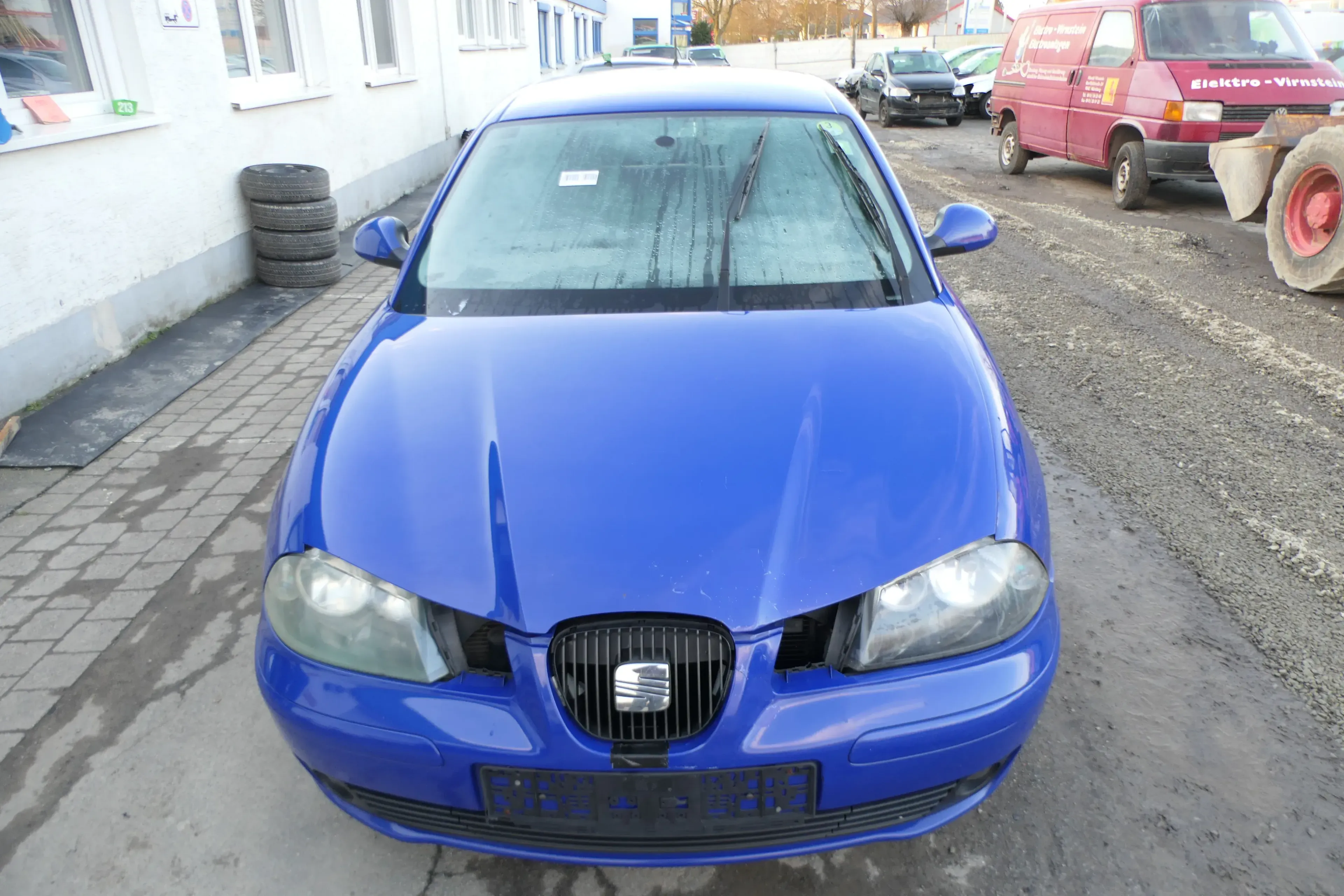 Seat Ibiza 6L Motorhaube Haube Klappe vorne blau LS5G 6L0823031D - Bild 1