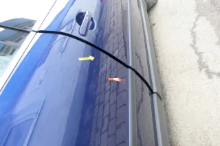 VW Passat 3B 3BG 3B6 Kombi Avant Tür hinten rechts mit Scheibe blau LD5Q - Bild 3