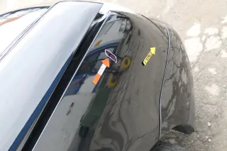 VW Lupo Kotflügel vorne rechts schwarz L041 - Bild 3