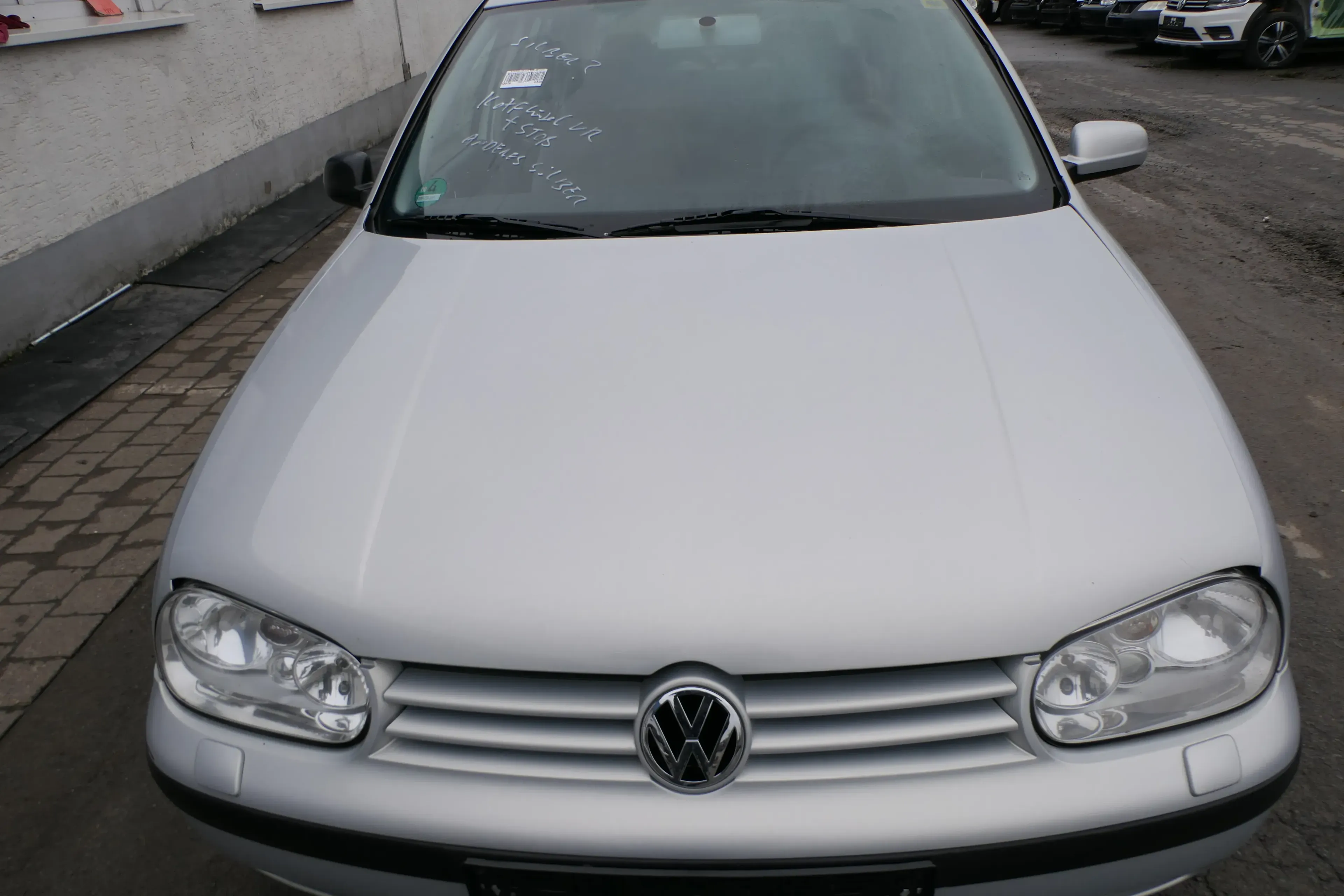 VW Golf 4 Motorhaube Haube Klappe vorne silber grau LB7Z satinsilber satin 846 - Bild 1