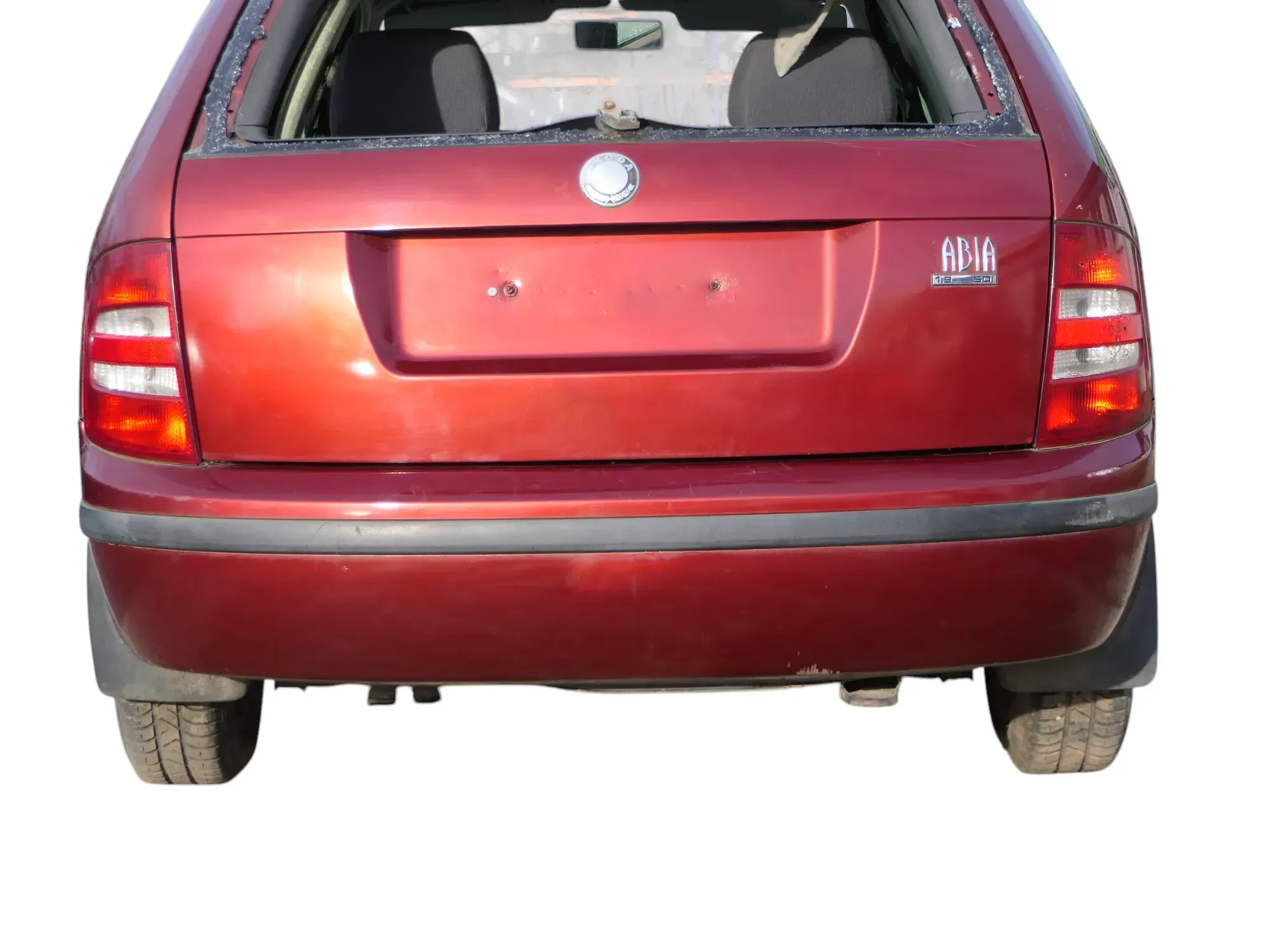 Skoda Fabia 6Y Kombi Stufenhec Stoßstange hinten Heckstoßstange rot braun LF3T - Bild 1
