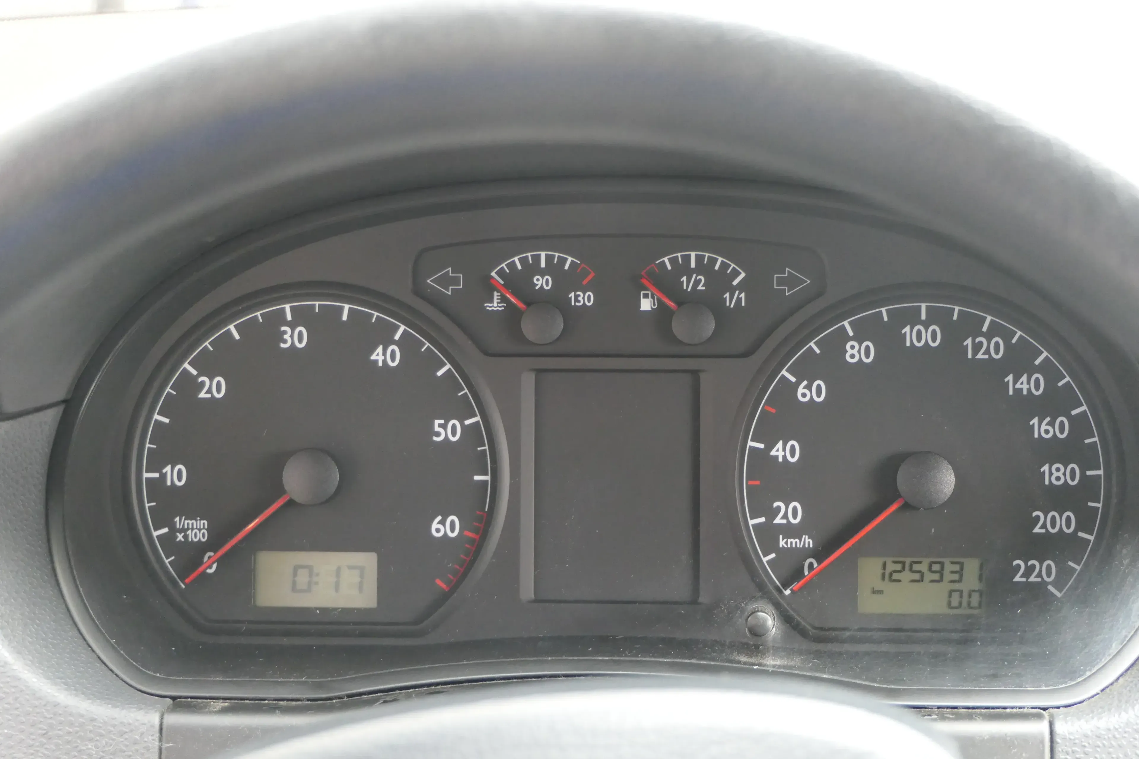 VW Polo 9N Tacho Tachometer Kombiinstrument 125.900km 6Q0920800P 1,2 47kw 40kw - Bild 1