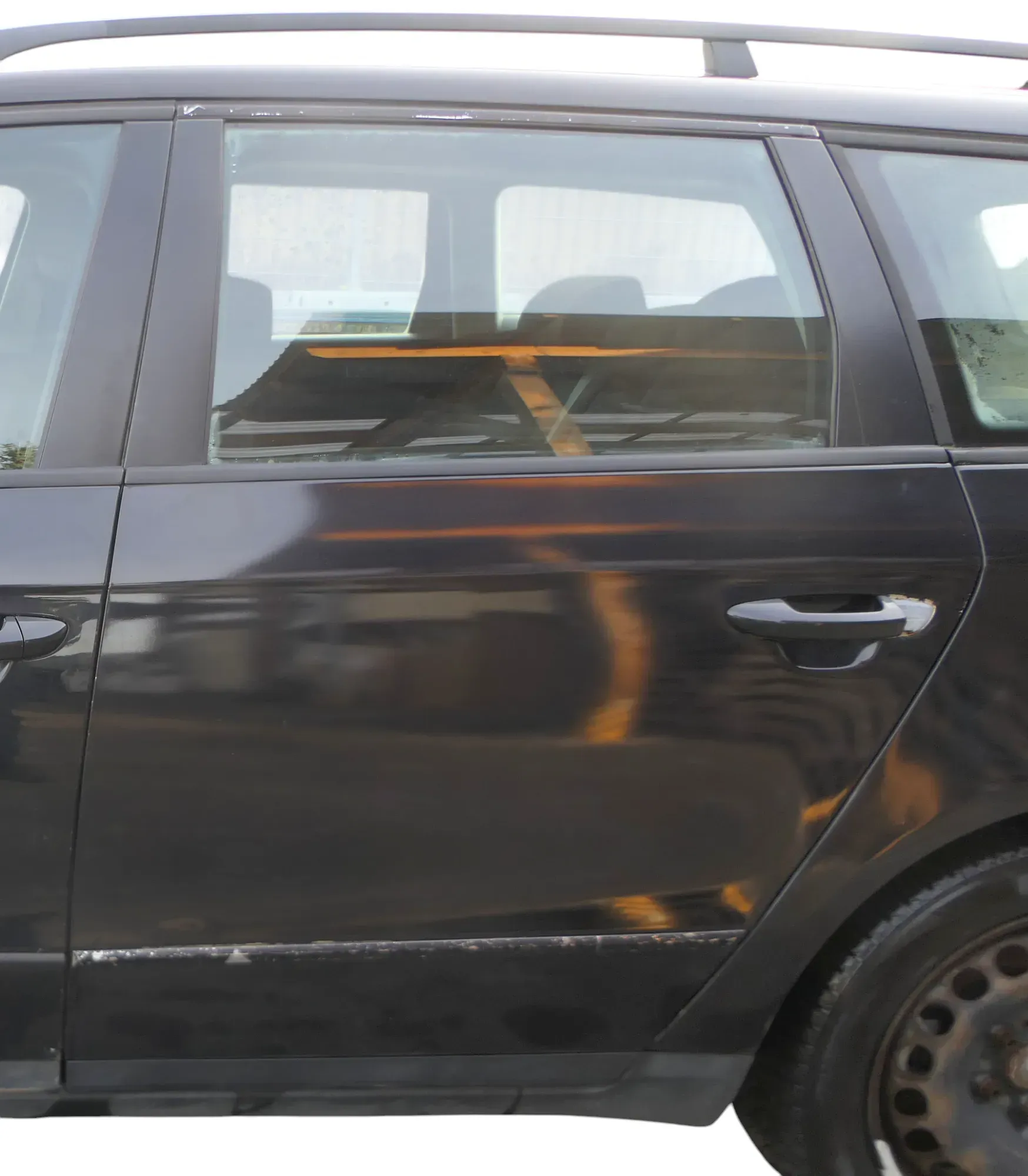 VW Passat 3C Kombi Variant Tür hinten links schwarz LC9X -OHNE Anbauteile - Bild 1
