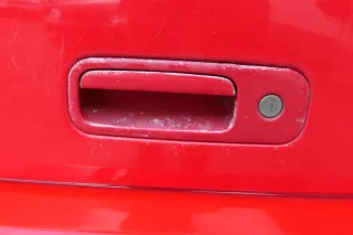 Polo 6N2 Heckklappe Klappe hinten Kofferraumklappe rot LP3G Scheibe ohneAnbautei - Bild 3