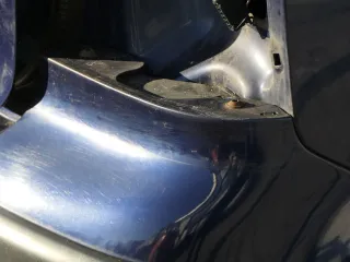 VW Polo 9N 9N3 Stoßstange Heckstoßstange hinten blau LB5N - Bild 9