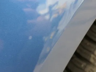 VW Polo 9N 9N3 Stoßstange Heckstoßstange hinten blau LA5K     PDC - Bild 4