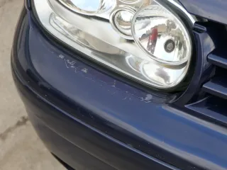 VW Golf 4 1J Stoßstange vorne Stoßfänger vorn blau LB5N - Bild 6