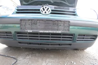 VW Golf 4 1J Stoßstange vorne Stoßfänger vorn grün LC6M - Bild 4