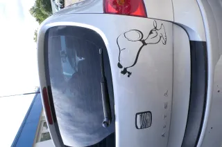 Seat Altea 5P Stoßstange hinten Heckstoßstange Stoßfänger grau silber LS7N - Bild 6