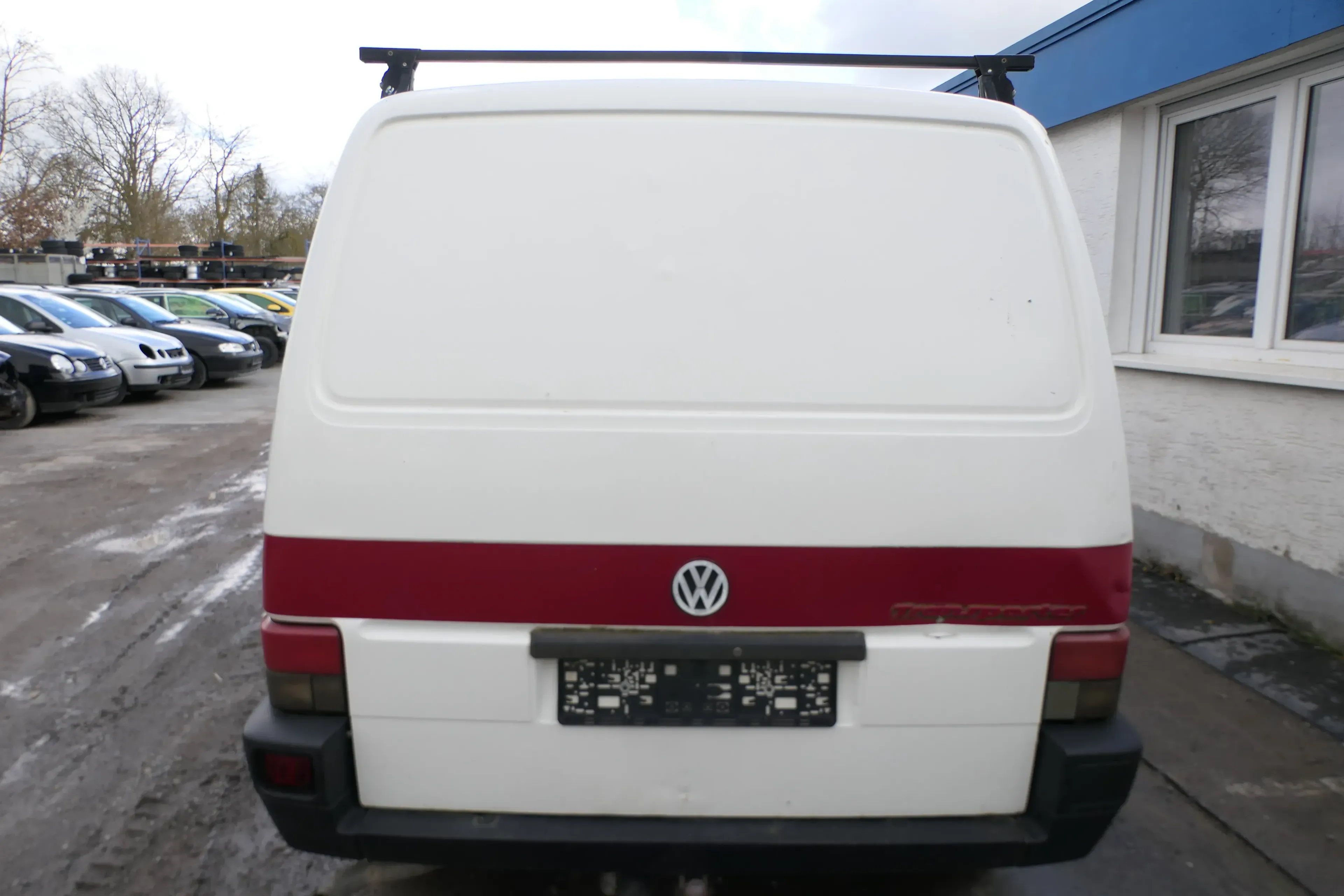 VW T4 Transporter Heckklappe Klappe hinten Kofferraumklappe weiß R902 Kasten - Bild 1