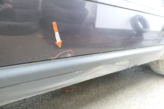 Audi A6 4B C5 Tür nur Türblatt vorne rechts Beifahrertür lila blau LZ4V - Bild 4