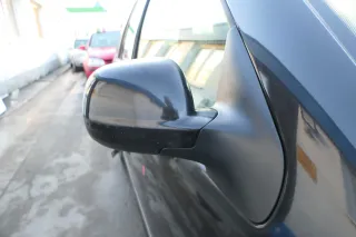 VW Golf 4 Bora manueller Spiegel vorne rechts Außenspiegel schwarz LC9Z bla Glas - Bild 1