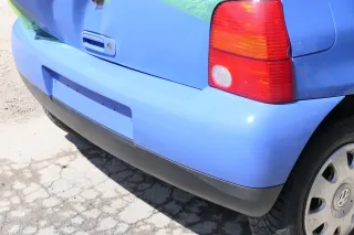 VW Lupo Stoßstange hinten Heckstoßstange Stoßfänger blau LR5A - Bild 2