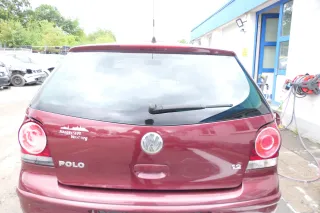 VW Polo 9N Fun Heckklappe Kofferraumklappe Klappe hinten Scheibe rot LC3R - Bild 1