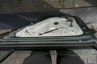 Skoda Fabia 6Y Limousine Stufenheck Tür hinten rechts grün 9572 - Bild 2