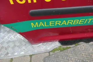 VW Caddy 3 2k Beifahrertür Tür hinten rechts rot Scheibe Schiebetür - Bild 4