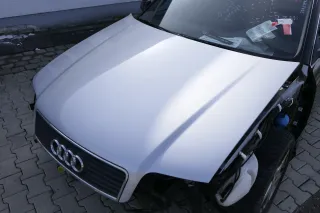 Audi A6 4B Motorhaube Klappe vorn Facelift (ab. Mitte 2002) grau silber LY7W sil - Bild 3
